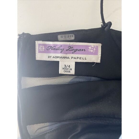 Hailey Logan By Adrianna Papell Chiffon Cut Out Cocktail Evening Dress Size 3/4 - Picture 11 of 12